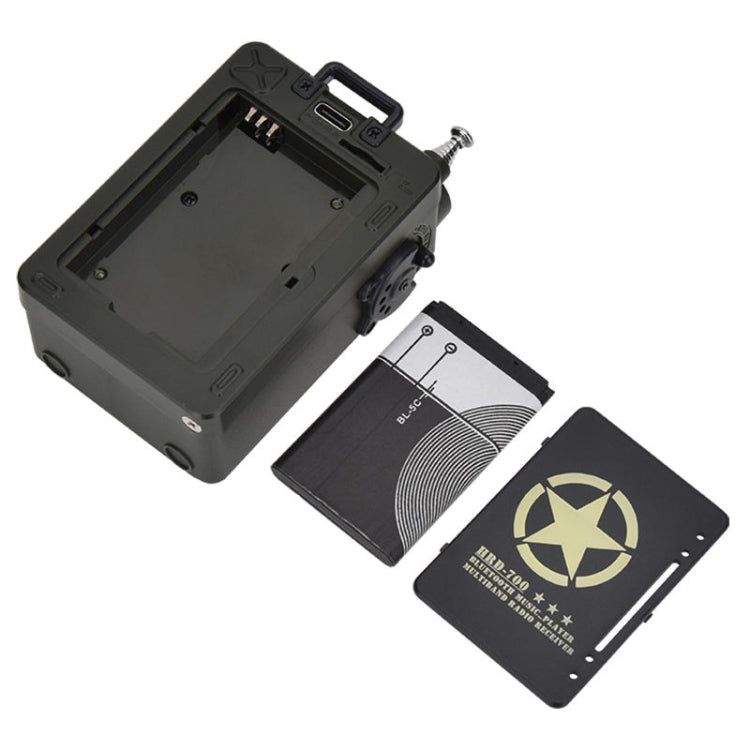 HanRongda HRD-700 Full Band Bluetooth MP3 Play Radio Station Memory Mechanical Tuning Radio(Green) - free shipping - PMC TechLife - Order now!