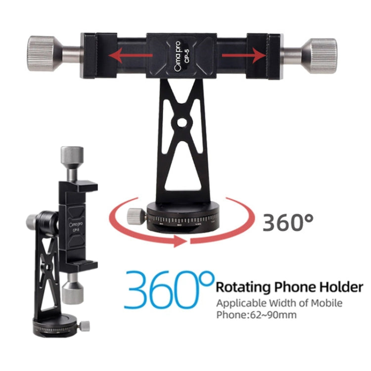 Cimapro Rotating Mobile Phone Clip Live Tripod Photography Stand(CP-5) - free shipping - PMC TechLife - Order now!