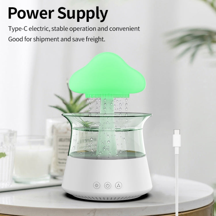 CH06 300ml Rain Humidifier Mushroom Cloud Colorful Night Lamp Aromatherapy Machine, Style: With Remote Controller(Light Wood Grain) - free shipping - PMC TechLife - Order now!