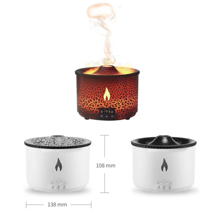 Volcanic Essential Oil Aroma Diffuser Ultrasonic Air Humidifier, Model: Two-color Remote Control(UK Plug) - free shipping - PMC TechLife - Order now!