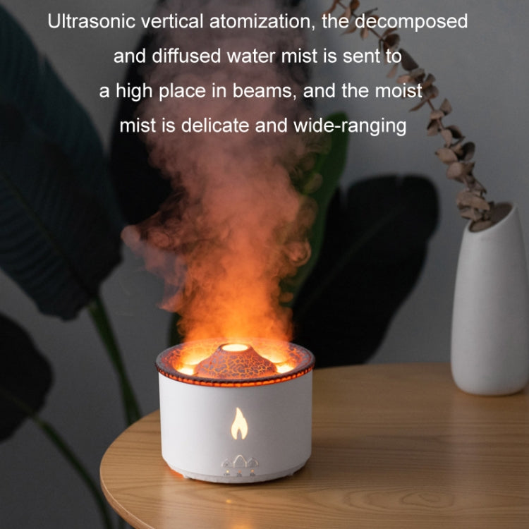Volcanic Essential Oil Aroma Diffuser Ultrasonic Air Humidifier, Model: Two-color Remote Control(UK Plug) - free shipping - PMC TechLife - Order now!