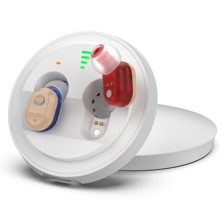 USB Charging Mini In-Ear Elderly Hearing Aid Stealth Sound Amplifier(Red and Blue) - Hearing Aids by PMC TechLife | Online Shopping South Africa | PMC TechLife