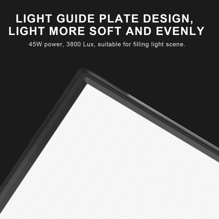 Pixel P50 Dual Color Temperature Flat Panel Fill Light 45W Soft Outdoor Shooting Fill Light For Straight Photography(Lamp+EU Plug Adapter) - free shipping - PMC TechLife - Order now!