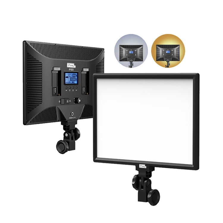 Pixel P50 Dual Color Temperature Flat Panel Fill Light 45W Soft Outdoor Shooting Fill Light For Straight Photography(Lamp+US Plug Adapter) - free shipping - PMC TechLife - Order now!