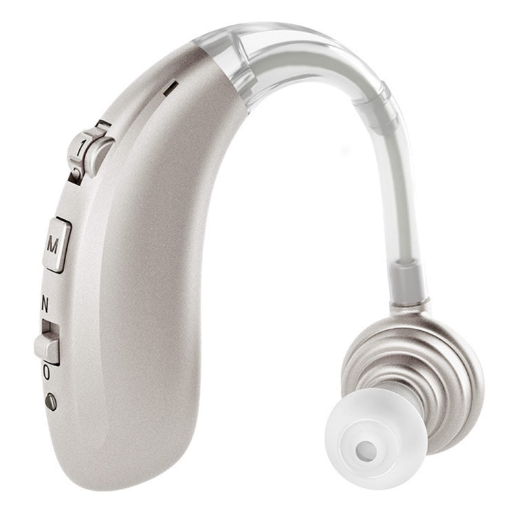 USB Charging Earhook Noise Reduction Hearing Aid Sound Amplifier(Silver) - Hearing Aids by PMC TechLife | Online Shopping South Africa | PMC TechLife | Buy Now Pay Later Mobicred