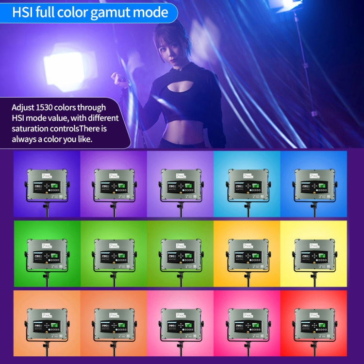 Pixel P80 60W 2600-10000K 542 LEDs Photography Fill Light Support Mobile APP Remote Control,EU Plug - free shipping - PMC TechLife - Order now!
