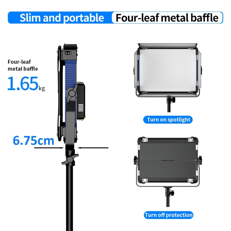 Pixel P80 60W 2600-10000K 542 LEDs Photography Fill Light Support Mobile APP Remote Control,EU Plug - free shipping - PMC TechLife - Order now!
