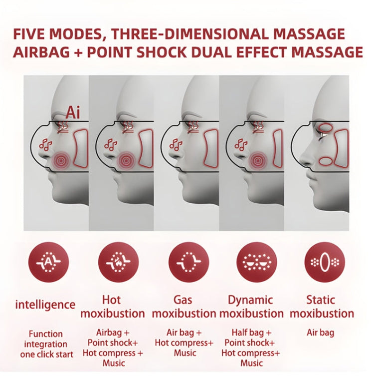 E5 Plus 26 Points Intelligent Eye Massager Adjustable Airbag Hot Compress Eye Protection Device(Black) - free shipping - PMC TechLife - Order now!