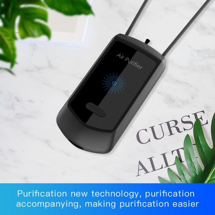 120 Million Negative Ion Air Purifier Mini Hanging Neck Purifier(Black) - free shipping - PMC TechLife - Order now!