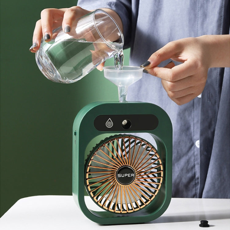 USB Charging Humidification Air Conditioner Fan Nano Spray Desktop Portable Cooling Fan(White) - Electric Fans by PMC TechLife | Online Shopping South Africa | PMC TechLife | Buy Now Pay Later Mobicred