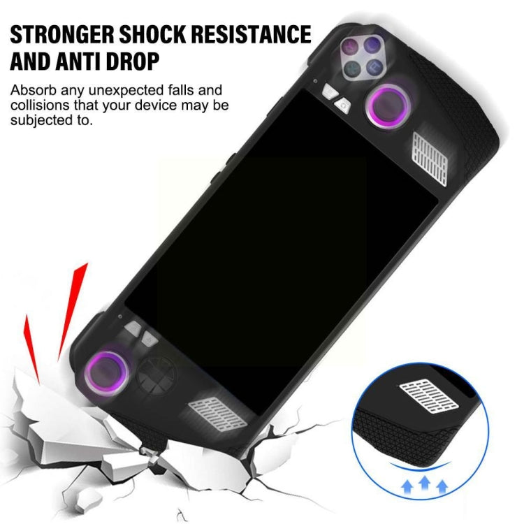 For ASUS ROG Ally Handheld Game Console Silicone Drop-proof Protective Case All-inclusive Case(Black) - Cases by PMC TechLife | Online Shopping South Africa | PMC TechLife | Buy Now Pay Later Mobicred