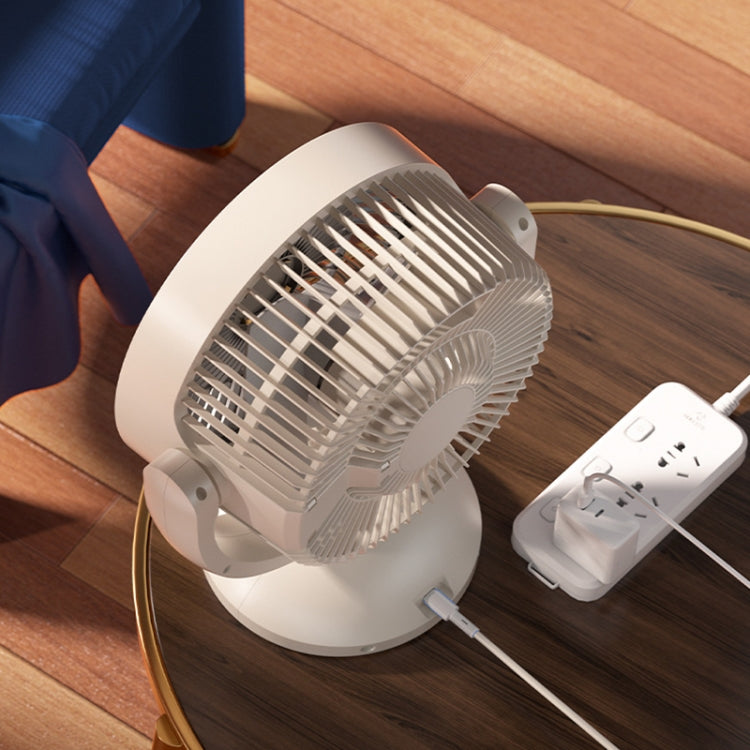 Desktop Air Circulation Upright Night Light Fan Household Rotatable Turbo Fan, Style: Charging Model - Electric Fans by PMC TechLife | Online Shopping South Africa | PMC TechLife | Buy Now Pay Later Mobicred