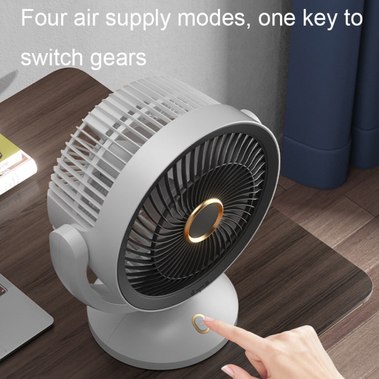 Desktop Air Circulation Upright Night Light Fan Household Rotatable Turbo Fan, Style: Plug-in Model - Electric Fans by PMC TechLife | Online Shopping South Africa | PMC TechLife | Buy Now Pay Later Mobicred