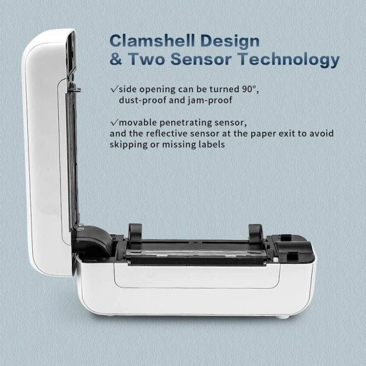Phomemo PM246S Address Label Printer Thermal Paper Express E-Manifest Printer, Size: EU(Black White) - free shipping - PMC TechLife - Order now!