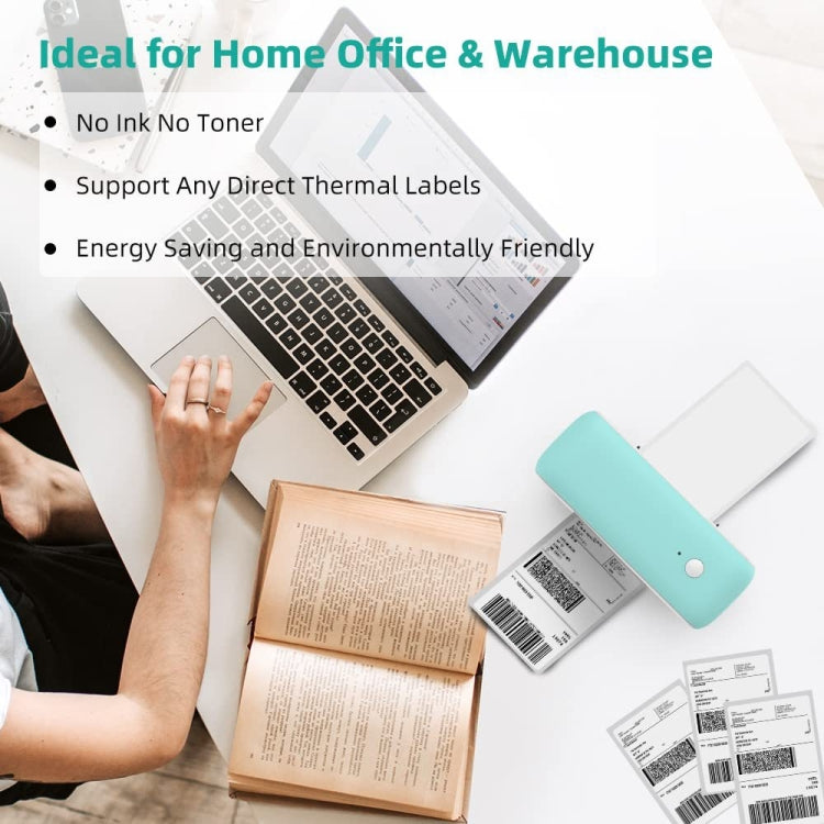 Phomemo PM246S Address Label Printer Thermal Paper Express E-Manifest Printer, Size: EU(Black White) - free shipping - PMC TechLife - Order now!