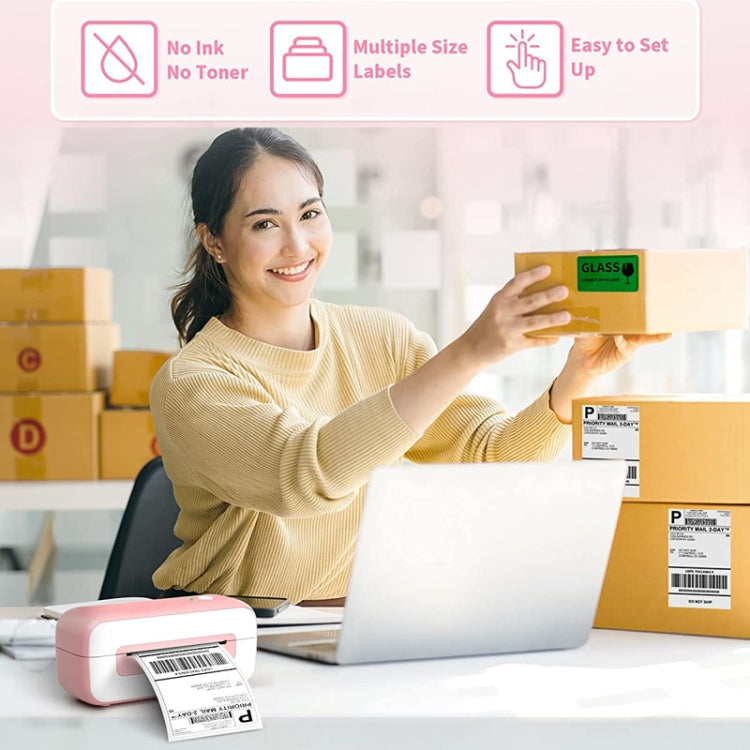 Phomemo PM246S Address Label Printer Thermal Paper Express E-Manifest Printer, Size: EU(Black White) - free shipping - PMC TechLife - Order now!