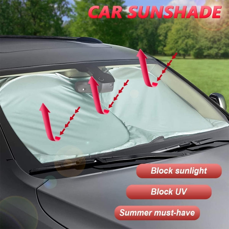 190x90cm Car Double Circle Sun Visor Heat Insulation Sun Protection Sun Block - free shipping - PMC TechLife - Order now!