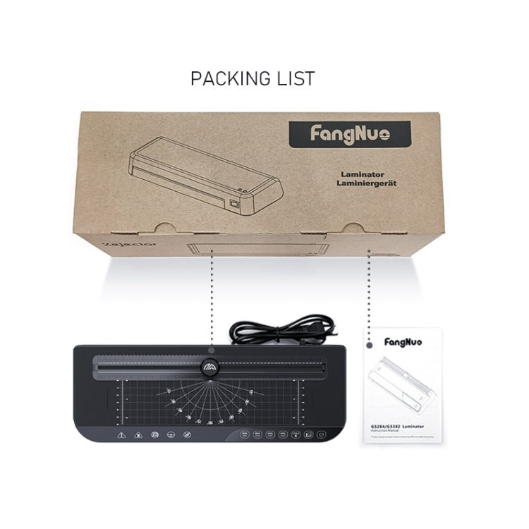 FN338 A4/A5/A6 Photo Laminator With 4 Levels Of Thickness Optional Preheating Alarm(US Plug) - Photo Film Covering Machine by PMC TechLife | Online Shopping South Africa | PMC TechLife | Buy Now Pay Later Mobicred