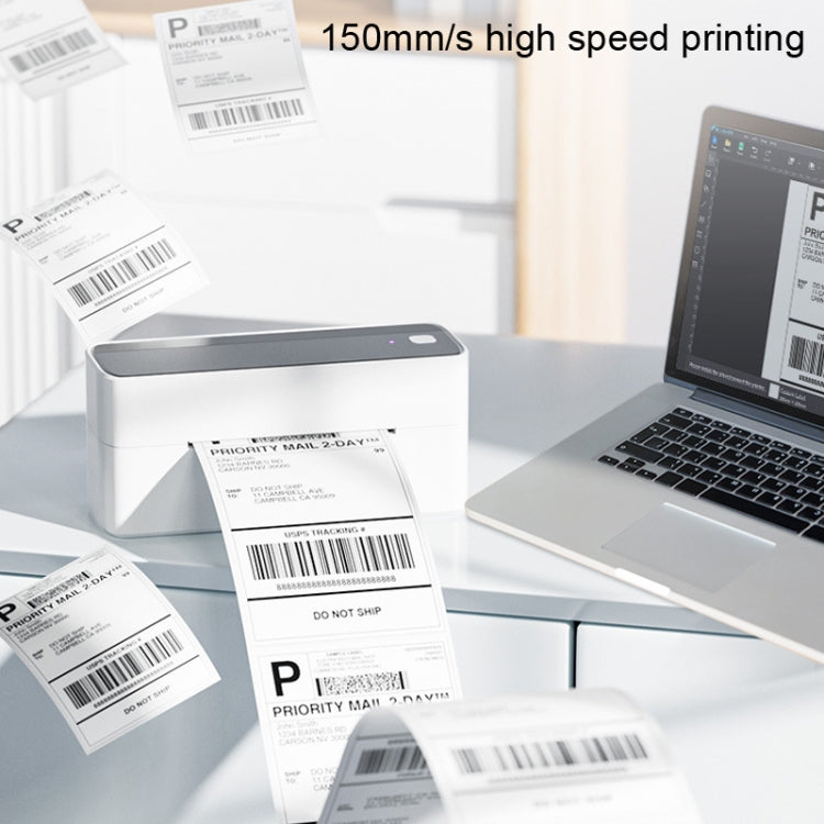 Phomemo PM241-BT Bluetooth Address Label Printer Thermal Shipping Package Label Maker, Size: EU(White Blue) - free shipping - PMC TechLife - Order now!