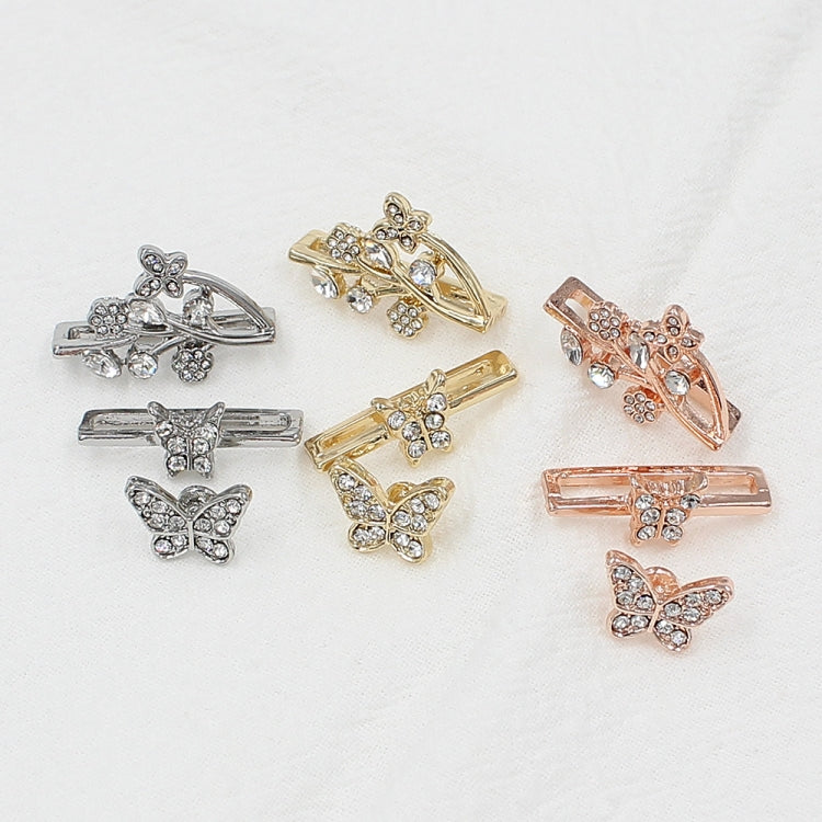 3pcs/Set Smart Watch Silicone Watch Band Decorative Ring Butterfly Buckle Watch Band Decorations(3) - free shipping - PMC TechLife - Order now!