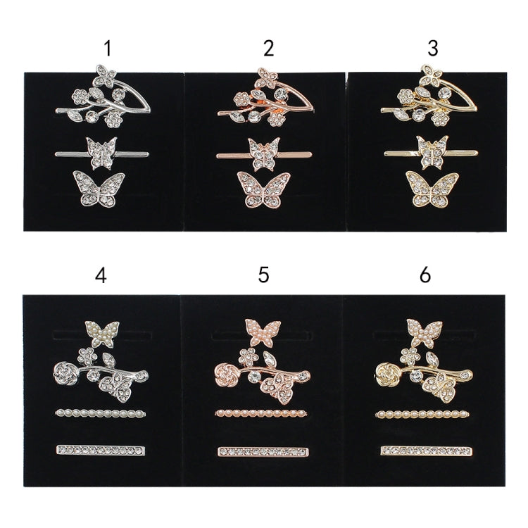3pcs/Set Smart Watch Silicone Watch Band Decorative Ring Butterfly Buckle Watch Band Decorations(1) - free shipping - PMC TechLife - Order now!