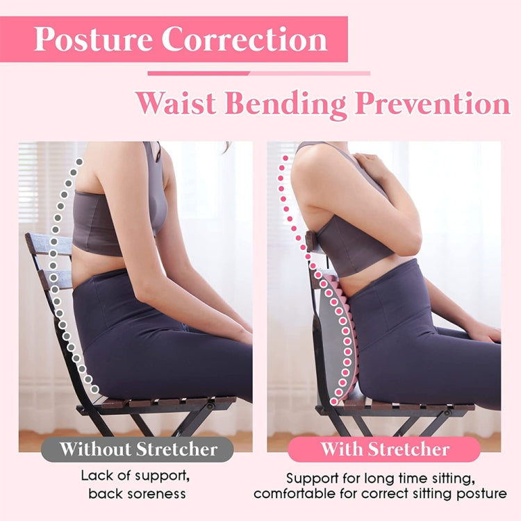 Lumbar Relaxing Massager Spinal Corrective Stretch Exercise Aid, Specification: Solid Color (Blue) - free shipping - PMC TechLife - Order now!