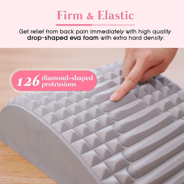 Lumbar Relaxing Massager Spinal Corrective Stretch Exercise Aid, Specification: Solid Color (Pink) - free shipping - PMC TechLife - Order now!