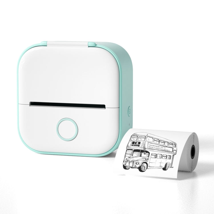 Phomemo T02 Standard Error Mini Pocket Small Portable Bluetooth Phone Photo Label Thermal Printer(White Green) - Photo Printers by Huawei | Online Shopping South Africa | PMC Jewellery | Buy Now Pay Later Mobicred