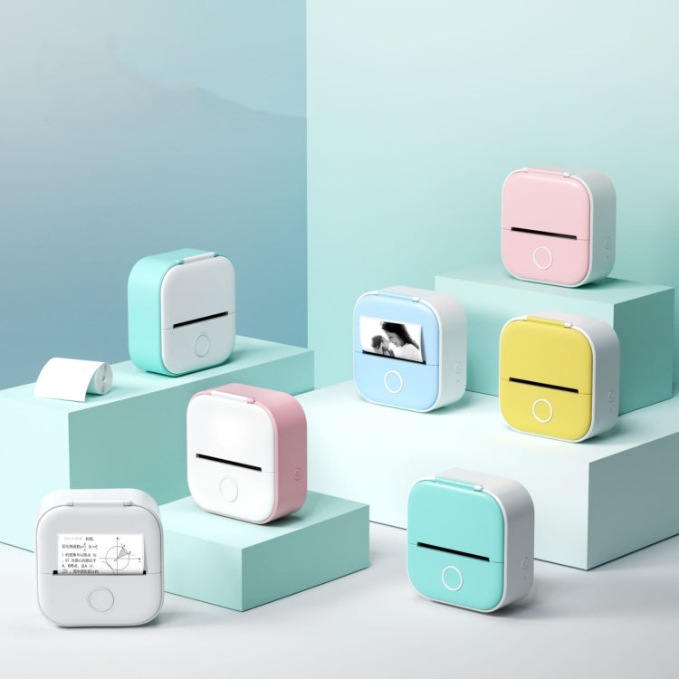 Phomemo T02 Standard Error Mini Pocket Small Portable Bluetooth Phone Photo Label Thermal Printer(White Green) - Photo Printers by Huawei | Online Shopping South Africa | PMC Jewellery | Buy Now Pay Later Mobicred