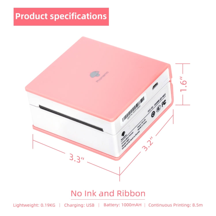 Phomemo M02-WH Pocket Small Bluetooth Portable Photo Thermal Label Wrong Question Printer - free shipping - PMC Jewellery - Order now!