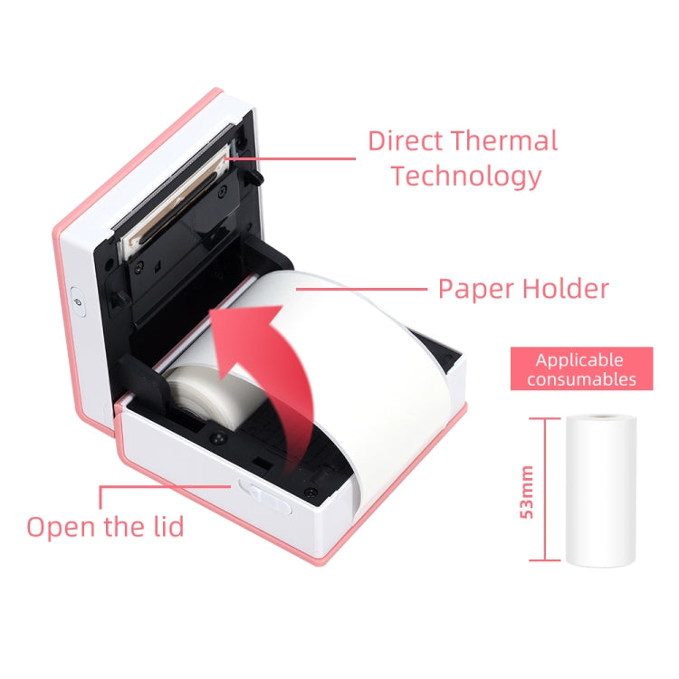 Phomemo M02-WH Pocket Small Bluetooth Portable Photo Thermal Label Wrong Question Printer - free shipping - PMC Jewellery - Order now!