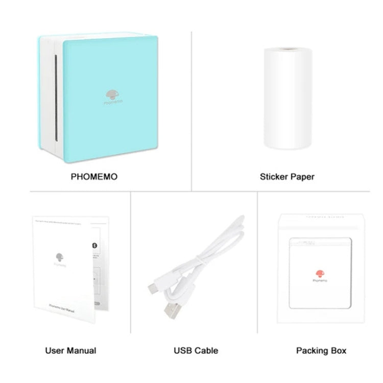 Phomemo M02-WH Pocket Small Bluetooth Portable Photo Thermal Label Wrong Question Printer - free shipping - PMC Jewellery - Order now!