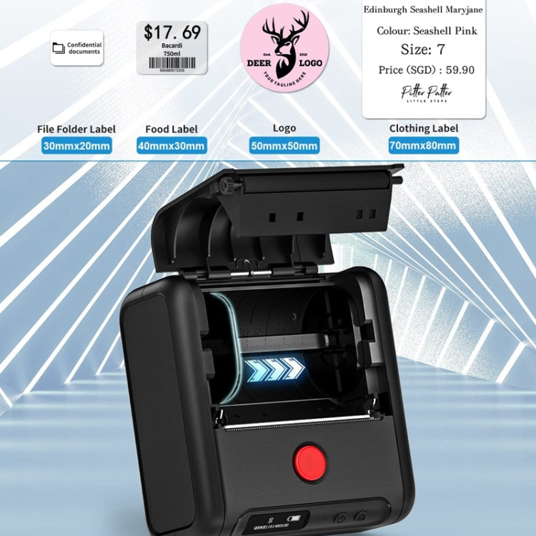 Phomemo M200 QR Code Tag Handheld Portable Bluetooth Thermal Label Printer(Black) - free shipping - PMC Jewellery - Order now!
