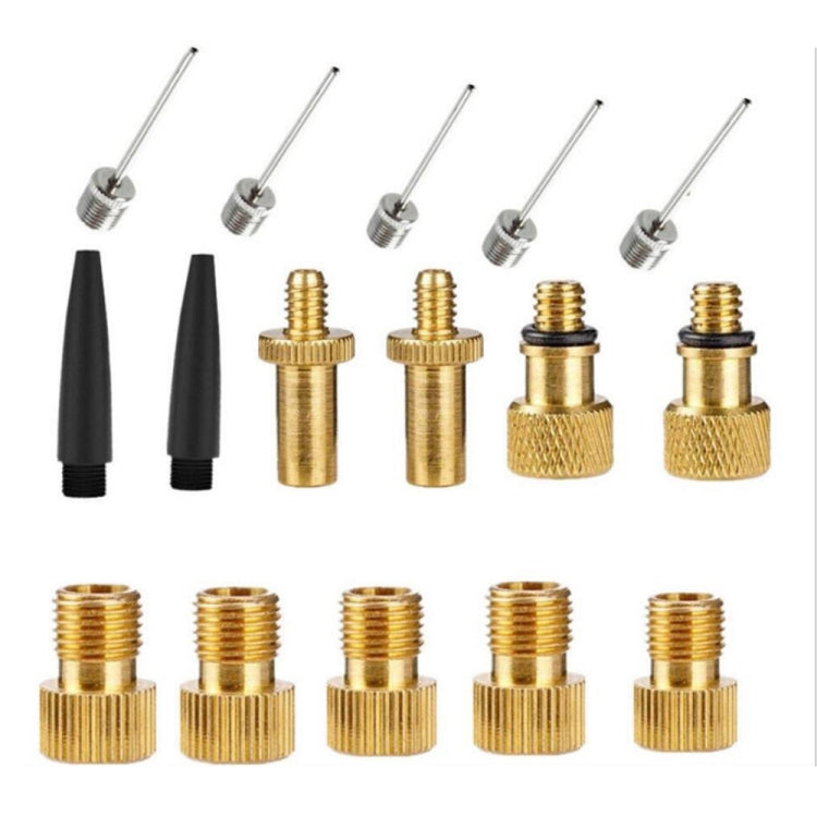 16 in 1 SV/AV/DV Bicycle Valve Adapter Set Bike Ball Pump Accessories - Tire Valve Caps by PMc TechLife | Online Shopping South Africa | PMc TechLife | Buy Now Pay Later Mobicred