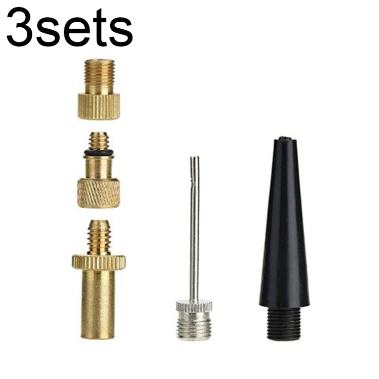3sets 5 in 1 SV/AV/DV Bicycle Valve Adapter Set Bike Ball Pump Accessories - Tire Valve Caps by PMc TechLife | Online Shopping South Africa | PMc TechLife | Buy Now Pay Later Mobicred