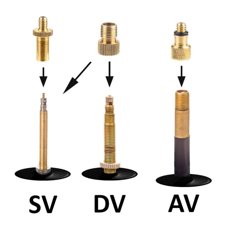 16 in 1 with Split Box SV/AV/DV Bicycle Valve Adapter Set Bike Ball Pump Accessories - Tire Valve Caps by PMc TechLife | Online Shopping South Africa | PMc TechLife | Buy Now Pay Later Mobicred