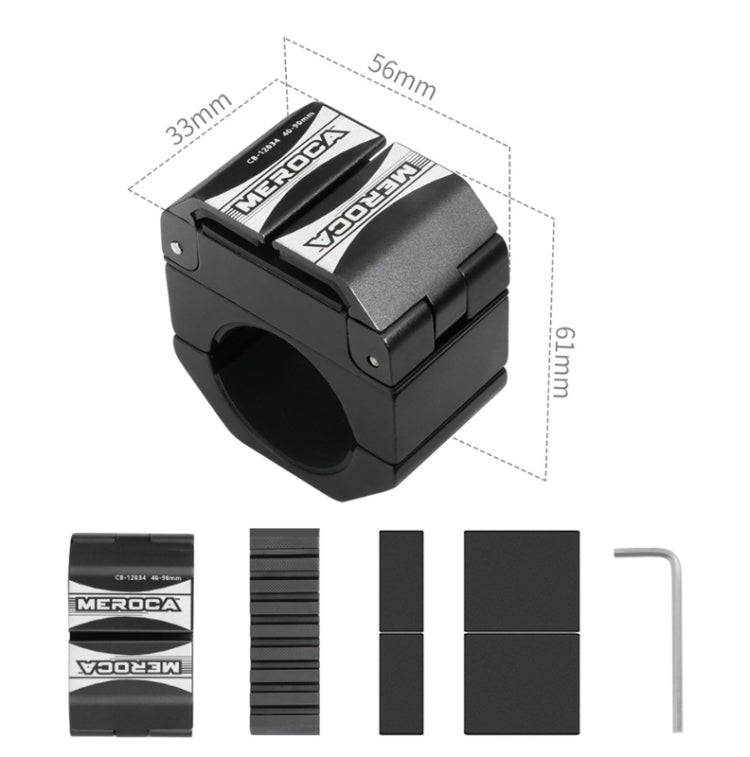 Ring Shape Bicycle Aluminum Alloy Mobile Phone Holder Motorcycle Navigation Bracket(Black) - Holders by PMC TechLife | Online Shopping South Africa | PMC TechLife | Buy Now Pay Later Mobicred