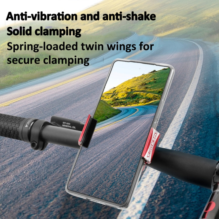 Ring Shape Bicycle Aluminum Alloy Mobile Phone Holder Motorcycle Navigation Bracket(Titanium) - Holders by PMC TechLife | Online Shopping South Africa | PMC TechLife | Buy Now Pay Later Mobicred