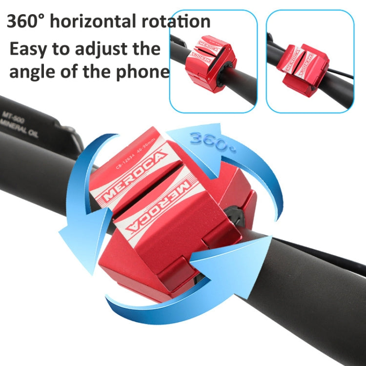 Ring Shape Bicycle Aluminum Alloy Mobile Phone Holder Motorcycle Navigation Bracket(Red) - Holders by PMC TechLife | Online Shopping South Africa | PMC TechLife | Buy Now Pay Later Mobicred