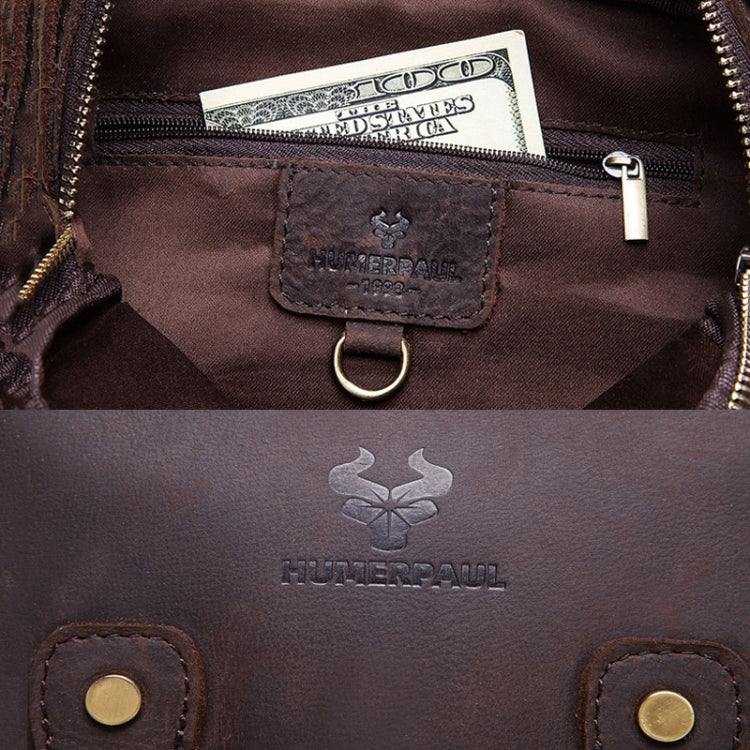 HUMERPAUL Men Shoulder Bag Retro Leather Crossbody Bag(Brown) - free shipping - PMC TechLife - Order now!