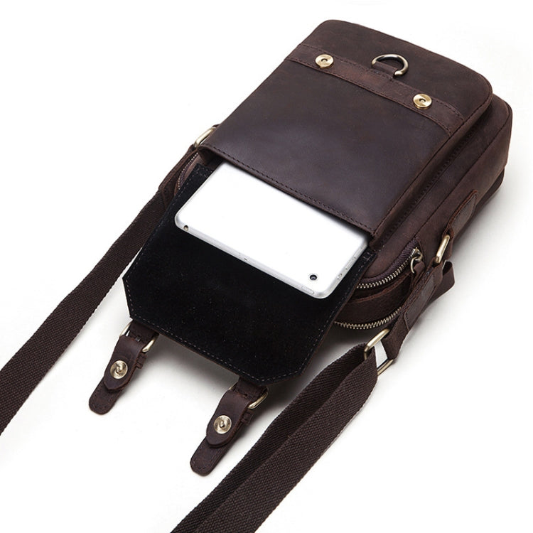 HUMERPAUL Men Shoulder Bag Retro Leather Crossbody Bag(Brown) - free shipping - PMC TechLife - Order now!