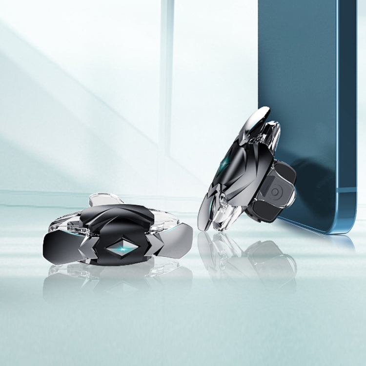 1pair Alloy Transparent Mechanical Buttons Mobile Phone Auxiliary Game Handle Gamepad Peripheral - Handle Shooter by PMC TechLife | Online Shopping South Africa | PMC TechLife