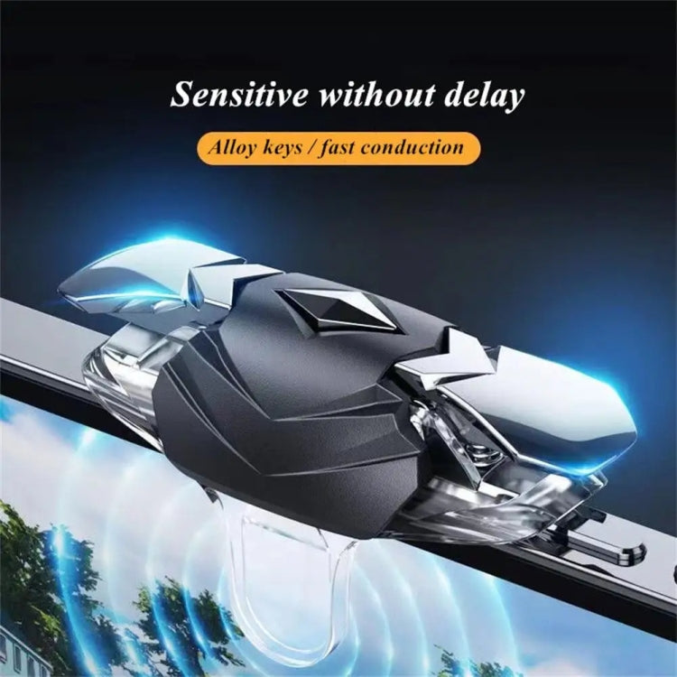 1pair Alloy Transparent Mechanical Buttons Mobile Phone Auxiliary Game Handle Gamepad Peripheral - Handle Shooter by PMC TechLife | Online Shopping South Africa | PMC TechLife