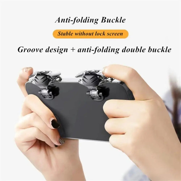 1pair Alloy Transparent Mechanical Buttons Mobile Phone Auxiliary Game Handle Gamepad Peripheral - Handle Shooter by PMC TechLife | Online Shopping South Africa | PMC TechLife