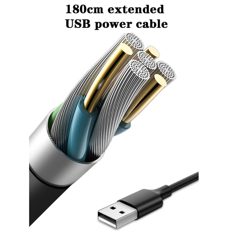 12V/24V Car Rear Seat Back USB Interface Powerful Double-headed Fan(F4207) - Heating & Fans by PMC TechLife | Online Shopping South Africa | PMC TechLife | Buy Now Pay Later Mobicred