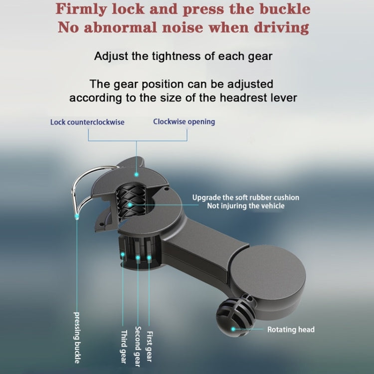 12V/24V Car Rear Seat Back USB Interface Powerful Double-headed Fan(F4207) - Heating & Fans by PMC TechLife | Online Shopping South Africa | PMC TechLife | Buy Now Pay Later Mobicred