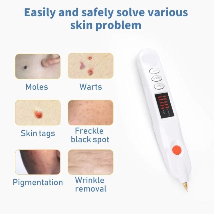 Spot Mole Pen Spot Removal Instrument Home Beauty Instrument, Spec: UK Plug-in Model(White) - free shipping - PMC TechLife - Order now!
