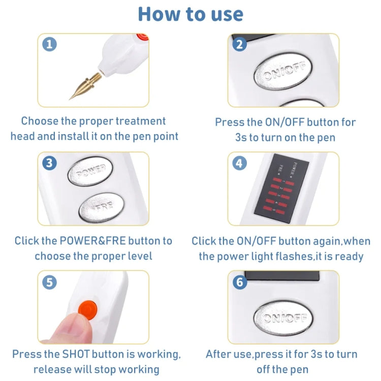 Spot Mole Pen Spot Removal Instrument Home Beauty Instrument, Spec: US  Plug -in Model(Golden) - free shipping - PMC TechLife - Order now!