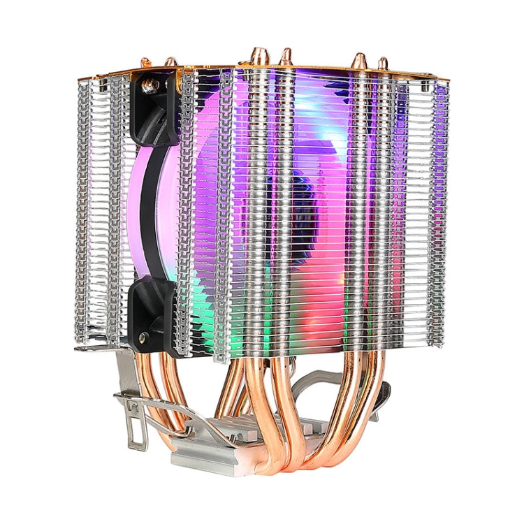 EVESKY 600 Desktop Computer 4 Copper Tube Mute CPU Cooling Fan, Color: Color Single Fan - free shipping - PMC Jewellery - Order now!