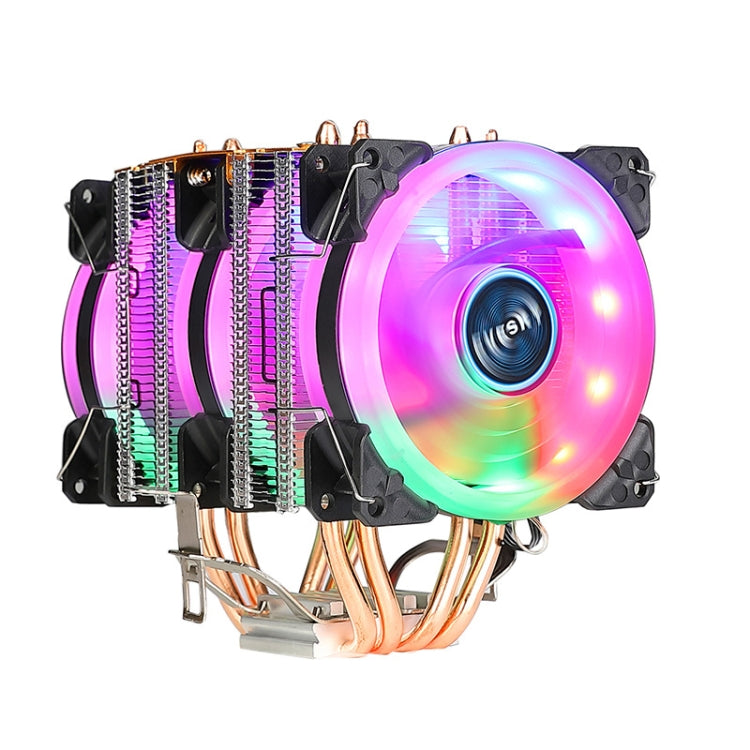 EVESKY 600 Desktop Computer 4 Copper Tube Mute CPU Cooling Fan, Color: Color Three Fans - free shipping - PMC Jewellery - Order now!